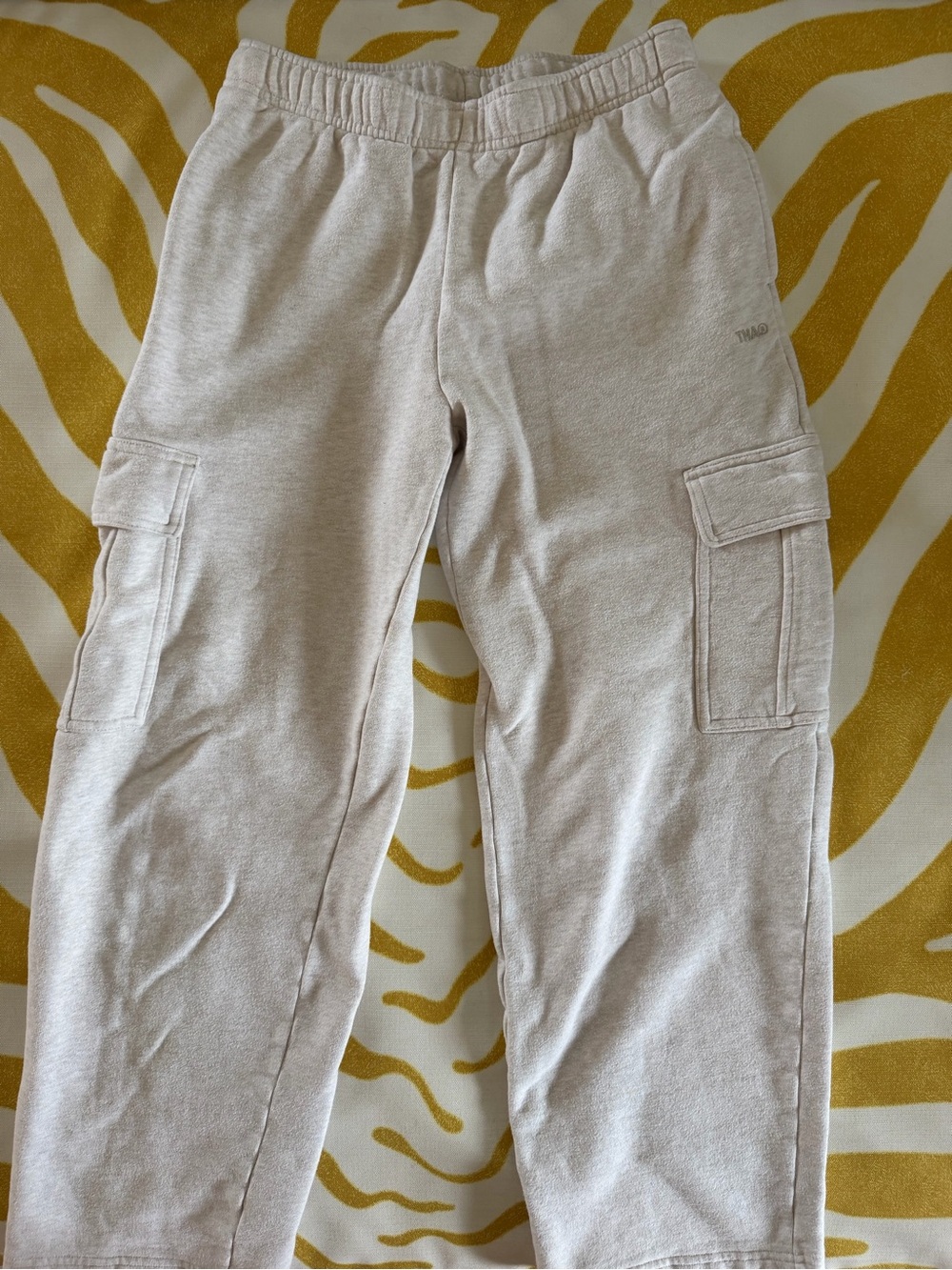 Aritzia TNA Sweatfleece “cozy fleece” Mega Fit Cargo Sweatpants- Size Small